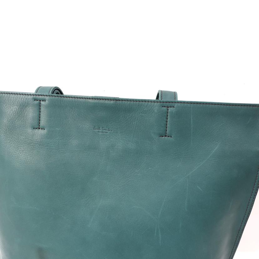 Paul Smith ポールスミス/トートバッグ レザー ビリジアングリーン//Aランク/65
