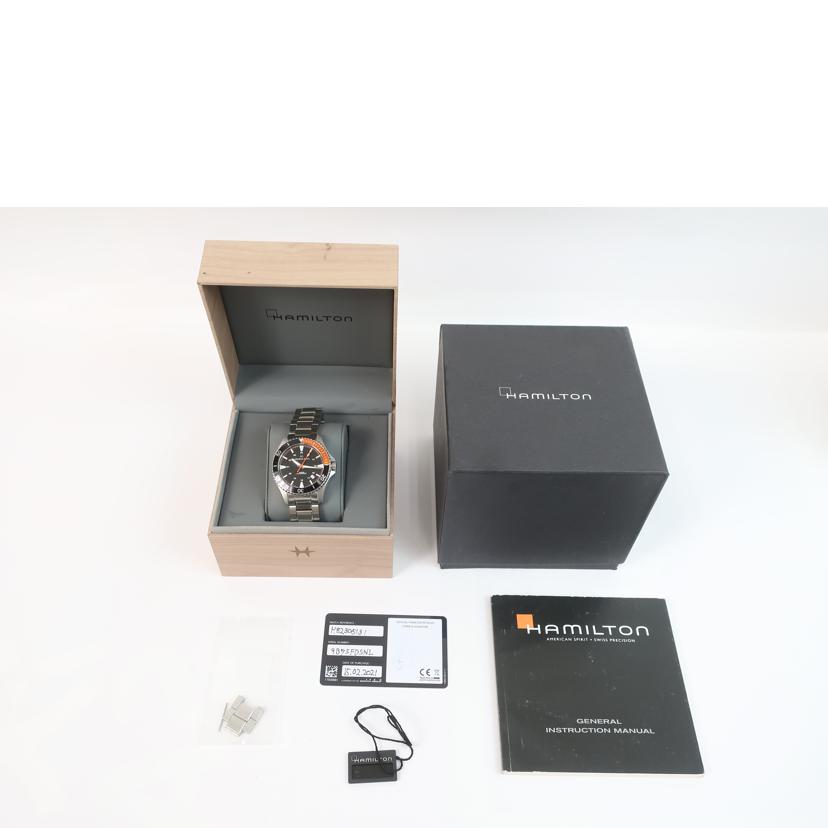 HAMILTON ハミルトン/カーキ ネイビー スキューバ SCUBA AUTO/H823050//9B7********/Aランク/65