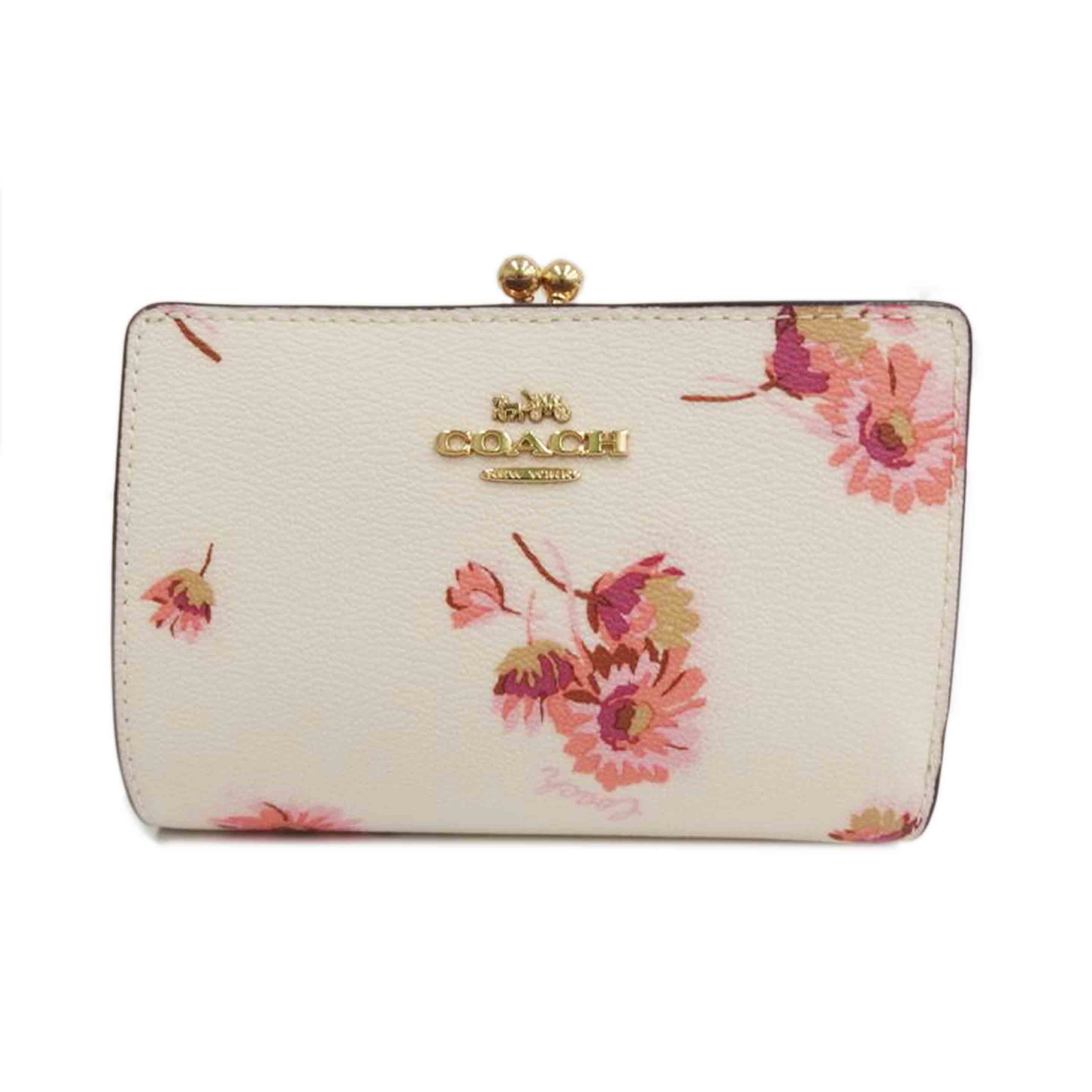 COACH コーチ/キスロックミディアムウォレット/フローラルプリント/C8737//Aランク/82