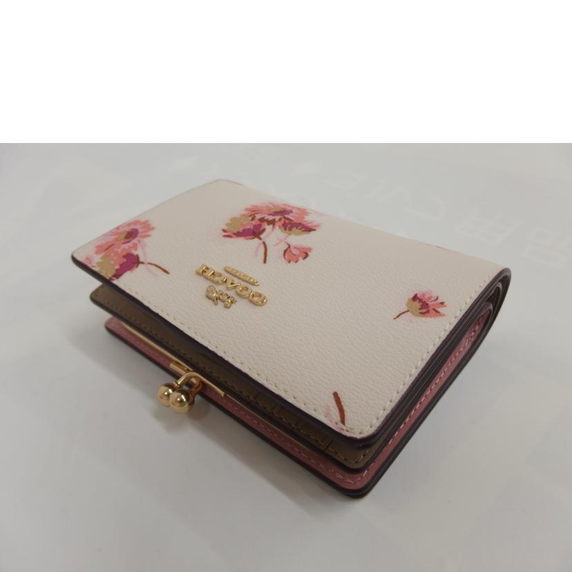 COACH コーチ/キスロックミディアムウォレット/フローラルプリント/C8737//Aランク/82