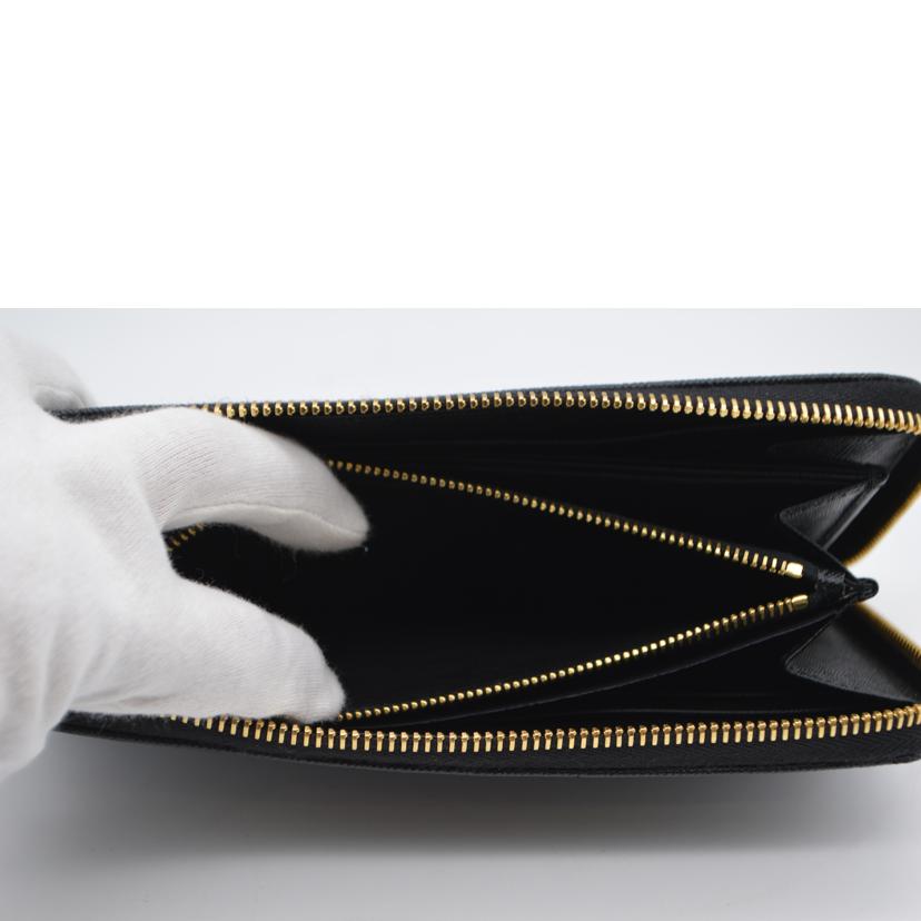 PRADA プラダ/サフィアーノトライアングルラウンドファスナー長財布/1ML506//164/Sランク/89