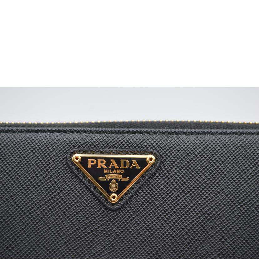 PRADA プラダ/サフィアーノトライアングルラウンドファスナー長財布/1ML506//164/Sランク/89