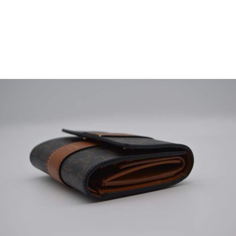 CELINE セリーヌ/トリオンフキャンバススモールトリフォールドウォレット/10D5.72BZ9.04LU//F・I******/Aランク/89