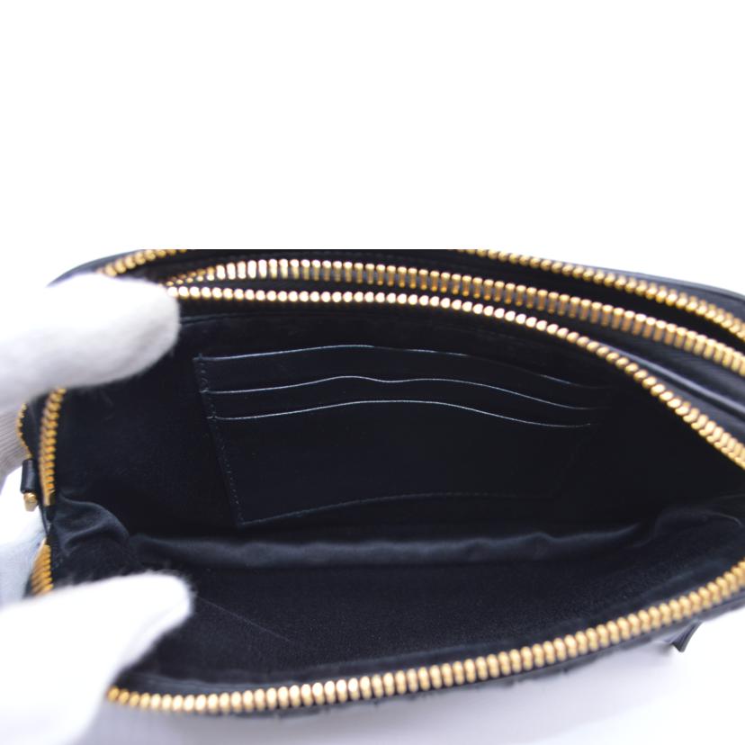 miu miu ミュウミュウ/マテラッセミニチェーンレザーショルダー/ネロ/5BP045//245/Aランク/89