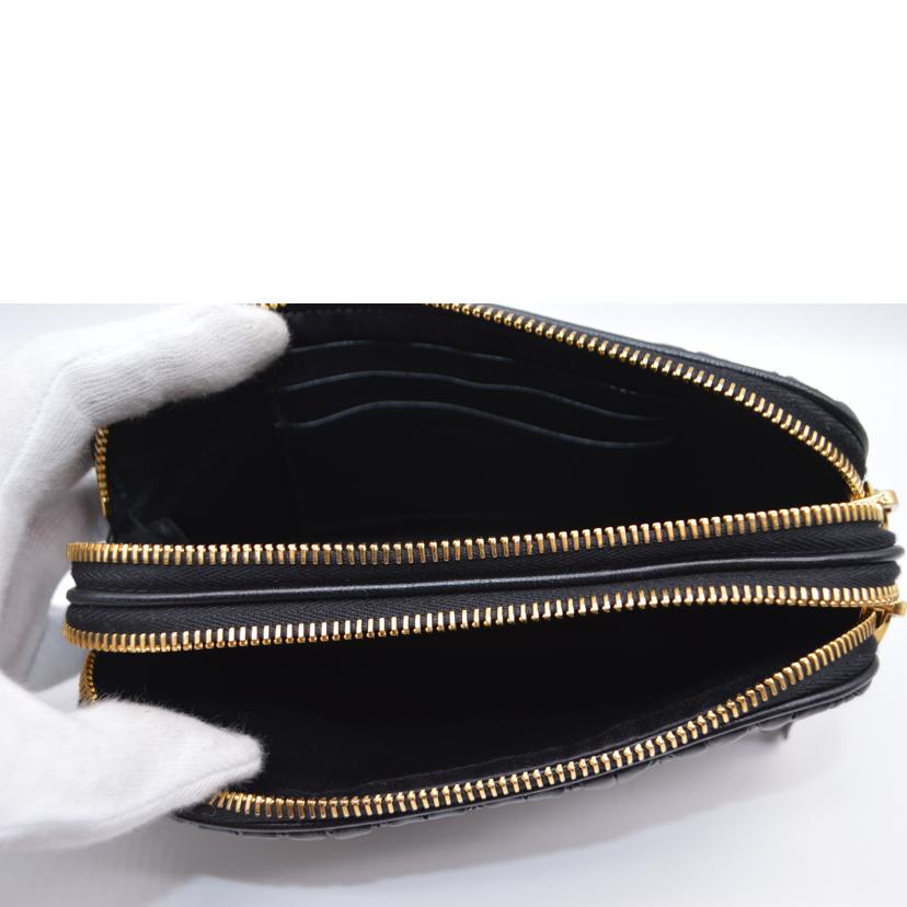 miu miu ミュウミュウ/マテラッセミニチェーンレザーショルダー/ネロ/5BP045//245/Aランク/89