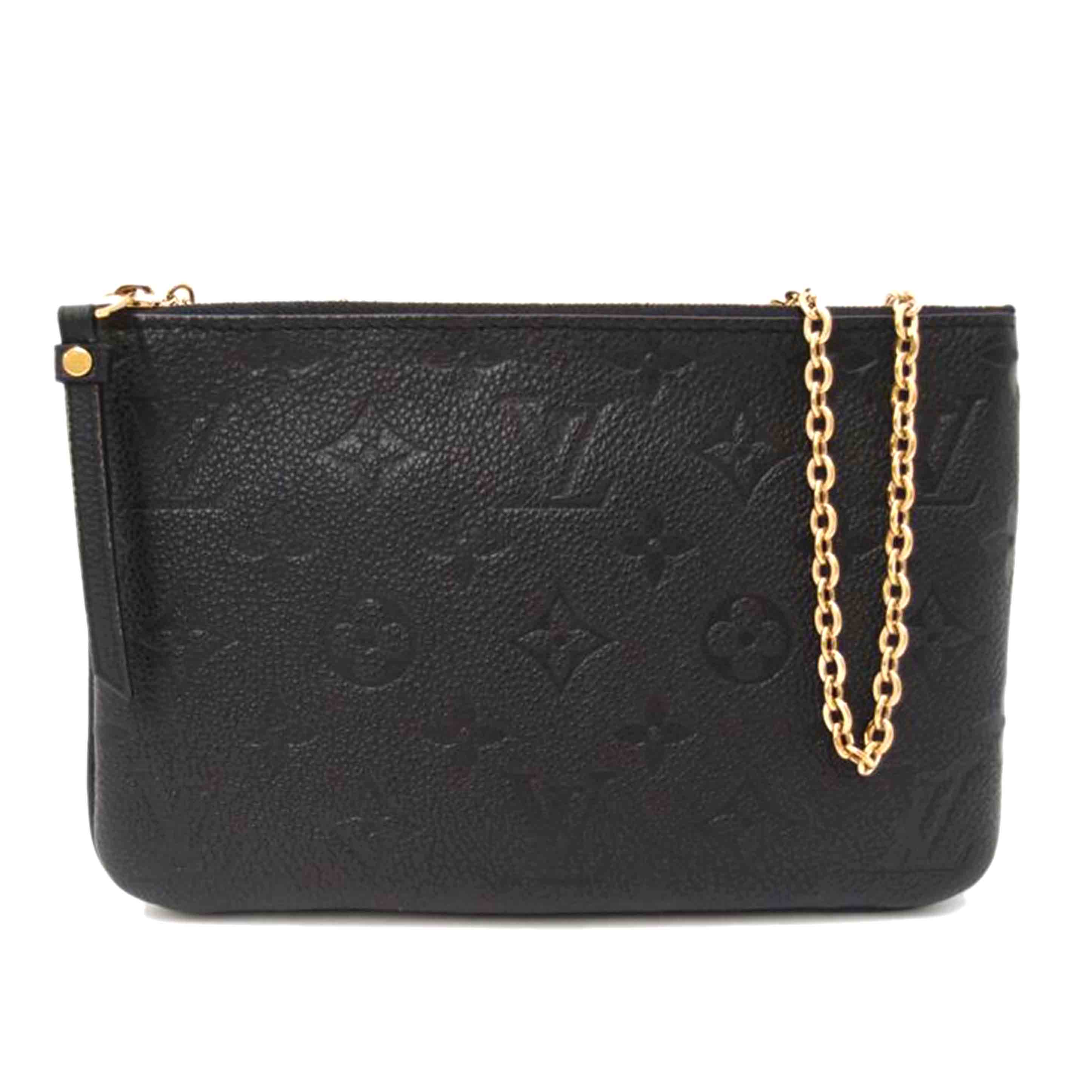 LOUIS VUITTON ルイ・ヴィトン/ポシェット・ドゥーブルジップ/アンプラント/ノワール/M68568//RFI****/Aランク/69