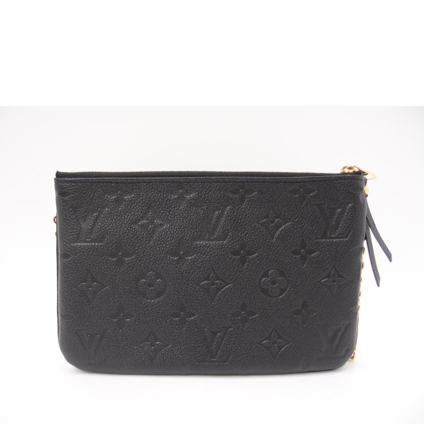 LOUIS VUITTON ルイ・ヴィトン/ポシェット・ドゥーブルジップ/アンプラント/ノワール/M68568//RFI****/Aランク/69