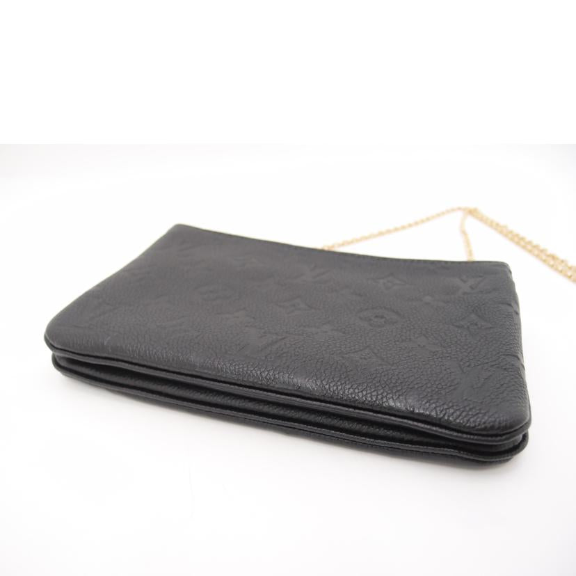 LOUIS VUITTON ルイ・ヴィトン/ポシェット・ドゥーブルジップ/アンプラント/ノワール/M68568//RFI****/Aランク/69