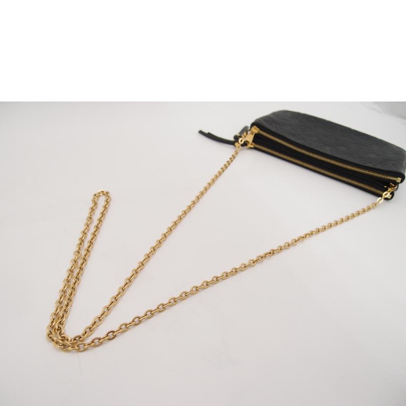 LOUIS VUITTON ルイ・ヴィトン/ポシェット・ドゥーブルジップ/アンプラント/ノワール/M68568//RFI****/Aランク/69