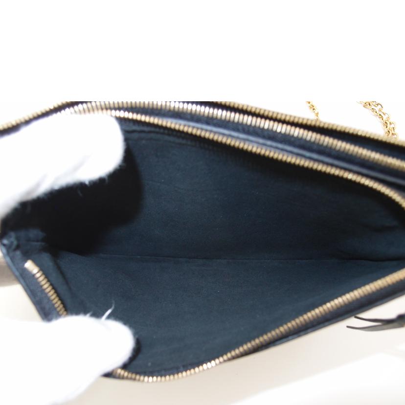 LOUIS VUITTON ルイ・ヴィトン/ポシェット・ドゥーブルジップ/アンプラント/ノワール/M68568//RFI****/Aランク/69