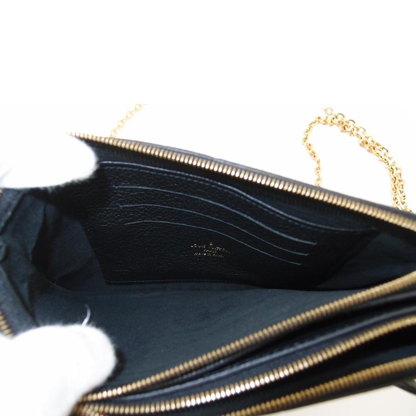 LOUIS VUITTON ルイ・ヴィトン/ポシェット・ドゥーブルジップ/アンプラント/ノワール/M68568//RFI****/Aランク/69
