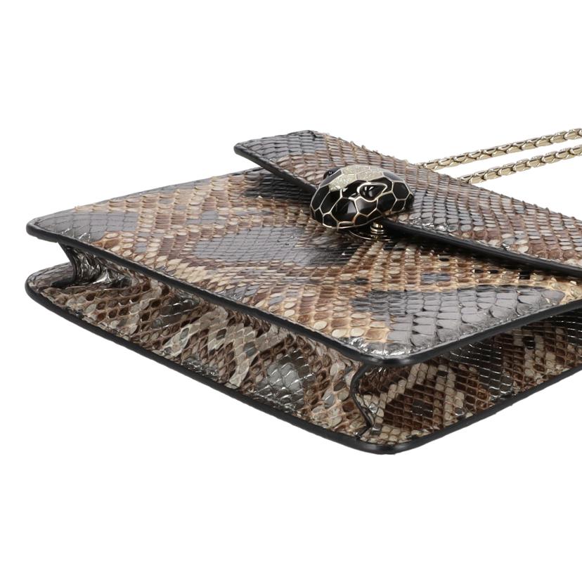 BVLGARI ブルガリ/セルペンティ/フォーエバーパイソンチェーンショルダーバッグ//Aランク/91