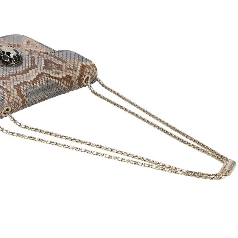 BVLGARI ブルガリ/セルペンティ/フォーエバーパイソンチェーンショルダーバッグ//Aランク/91
