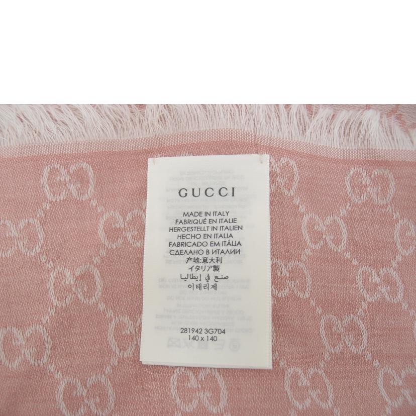 GUCCI/GG大判ストール/140×140/ピンク/281942//ABランク/69