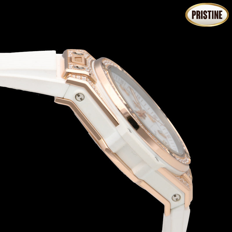 HUBLOT ウブロ/ビッグバンワンクリック・キングゴールドホワイトパヴェ/465.OE.2080.RW.1604//121****/SAランク/75