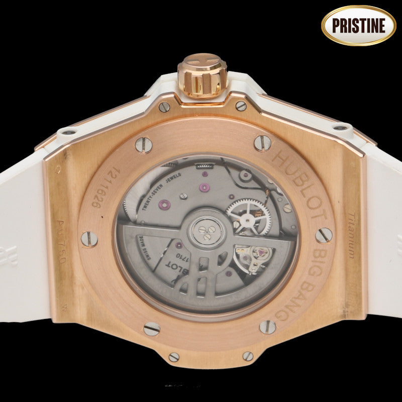 HUBLOT ウブロ/ビッグバンワンクリック・キングゴールドホワイトパヴェ/465.OE.2080.RW.1604//121****/SAランク/75