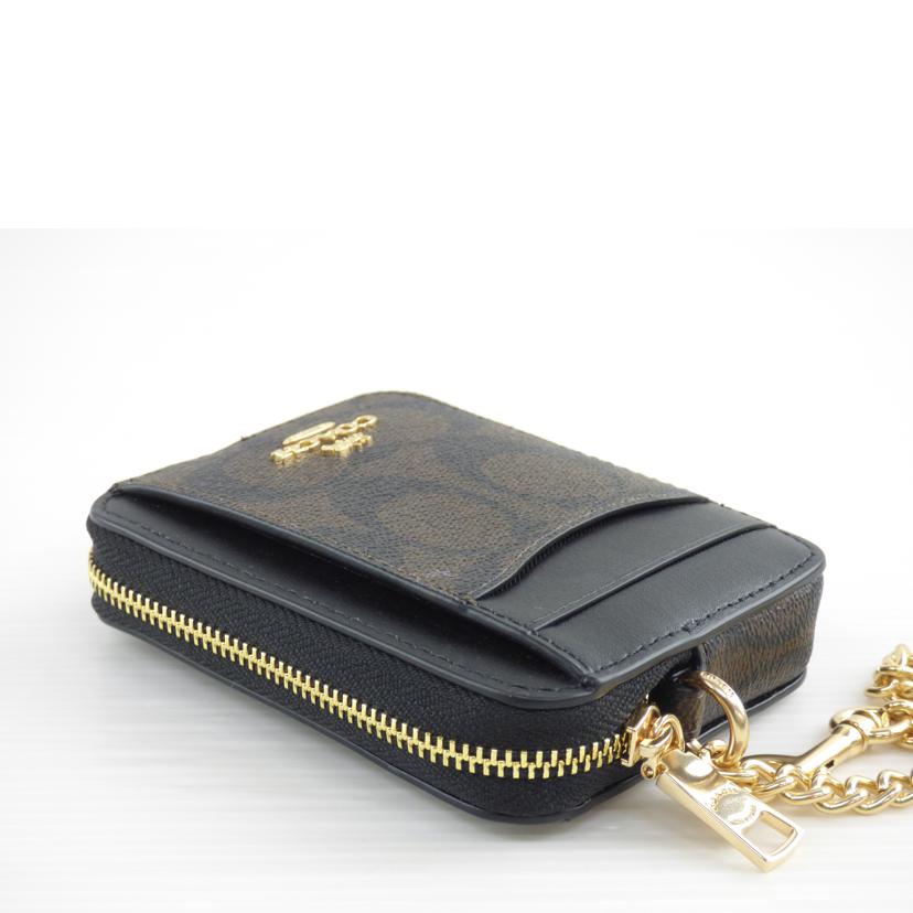 COACH コーチ/PVCレザーカードケース/コインケース/C0058/J23**/Aランク/64