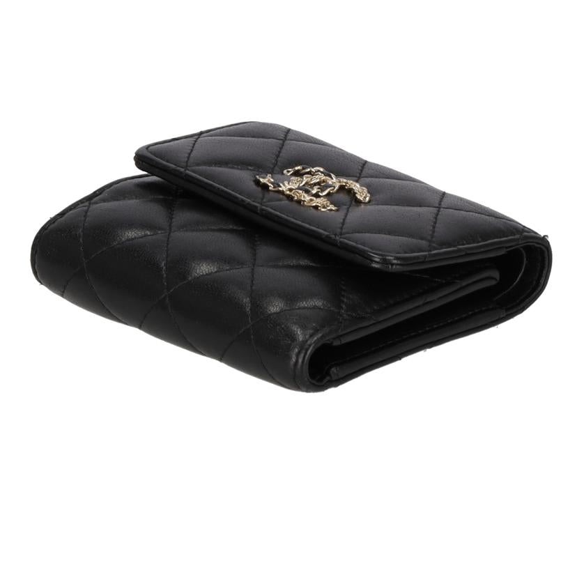 CHANEL シャネル/ココマークラムスキン/コンパクト・ウォレット//304*****/ABランク/38