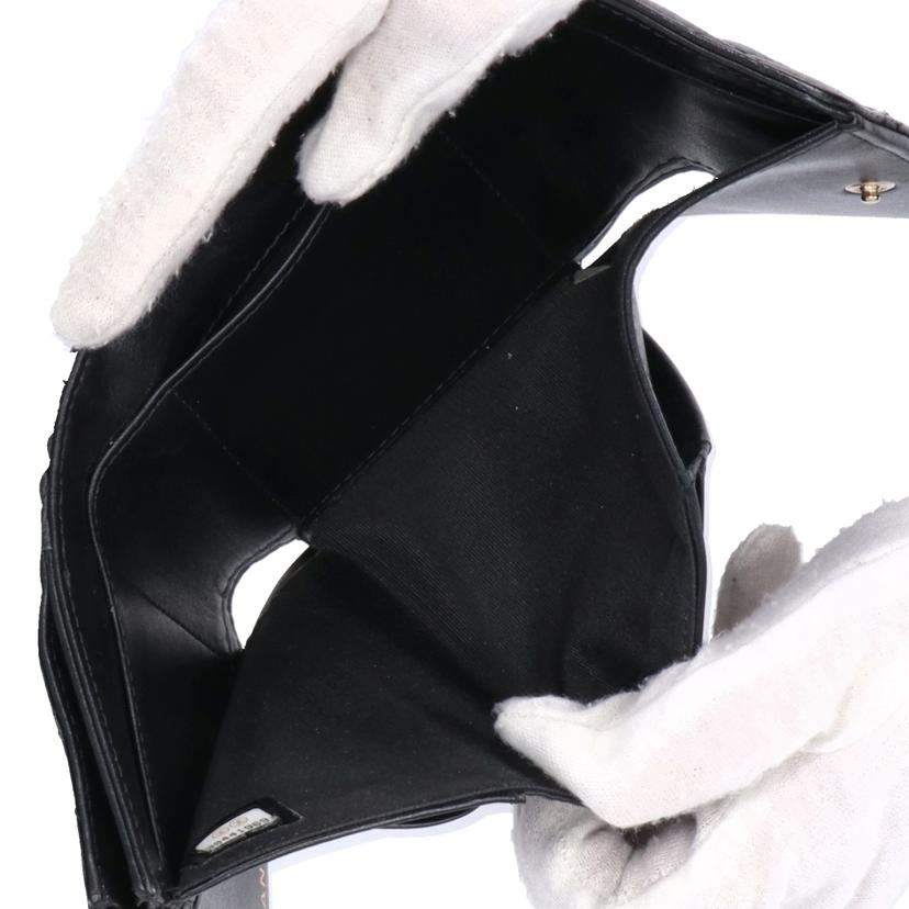 CHANEL シャネル/ココマークラムスキン/コンパクト・ウォレット//304*****/ABランク/38