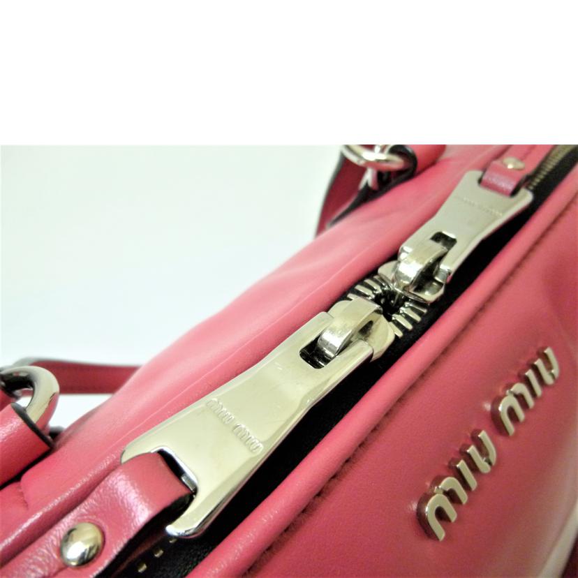 miumiu ミュウミュウ/2Wayミニボストンバッグ/5BH152//ABランク/88