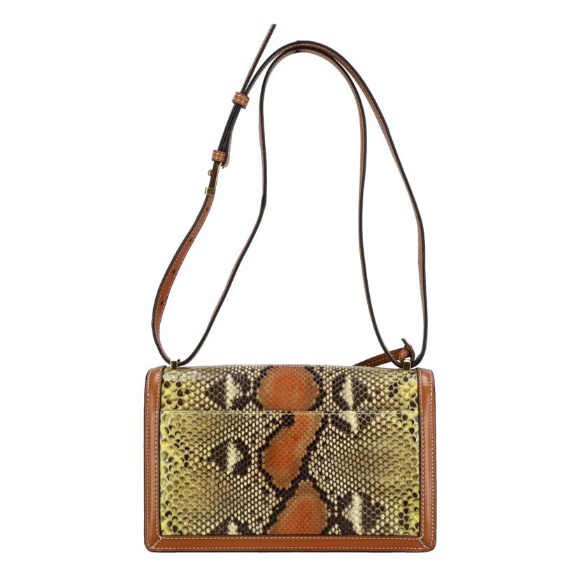 LOEWE ロエベ/バルセロナスモールショルダーバッグ/パイソン/2016年製//051***/Aランク/24