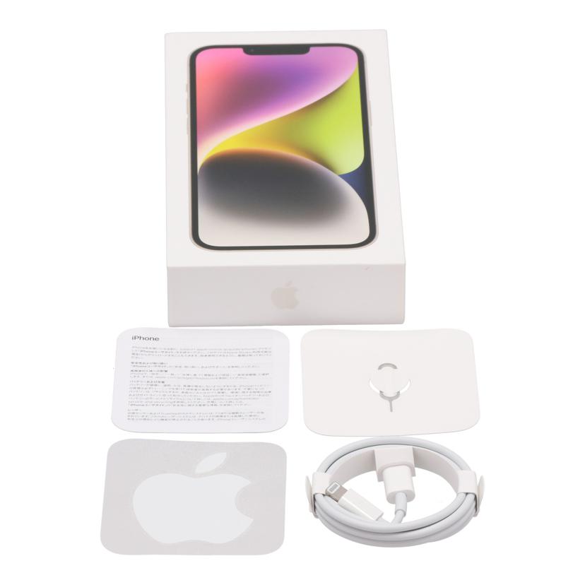 Apple SIMロックなし アップル /iPhone14 128GB/MPUQ3J/A//KQ0Q24G6Y1/ABランク/85