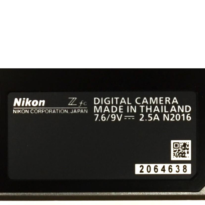Nikon ニコン/ミラーレス一眼/Z fc 16-50 VR//2064638/Aランク/75