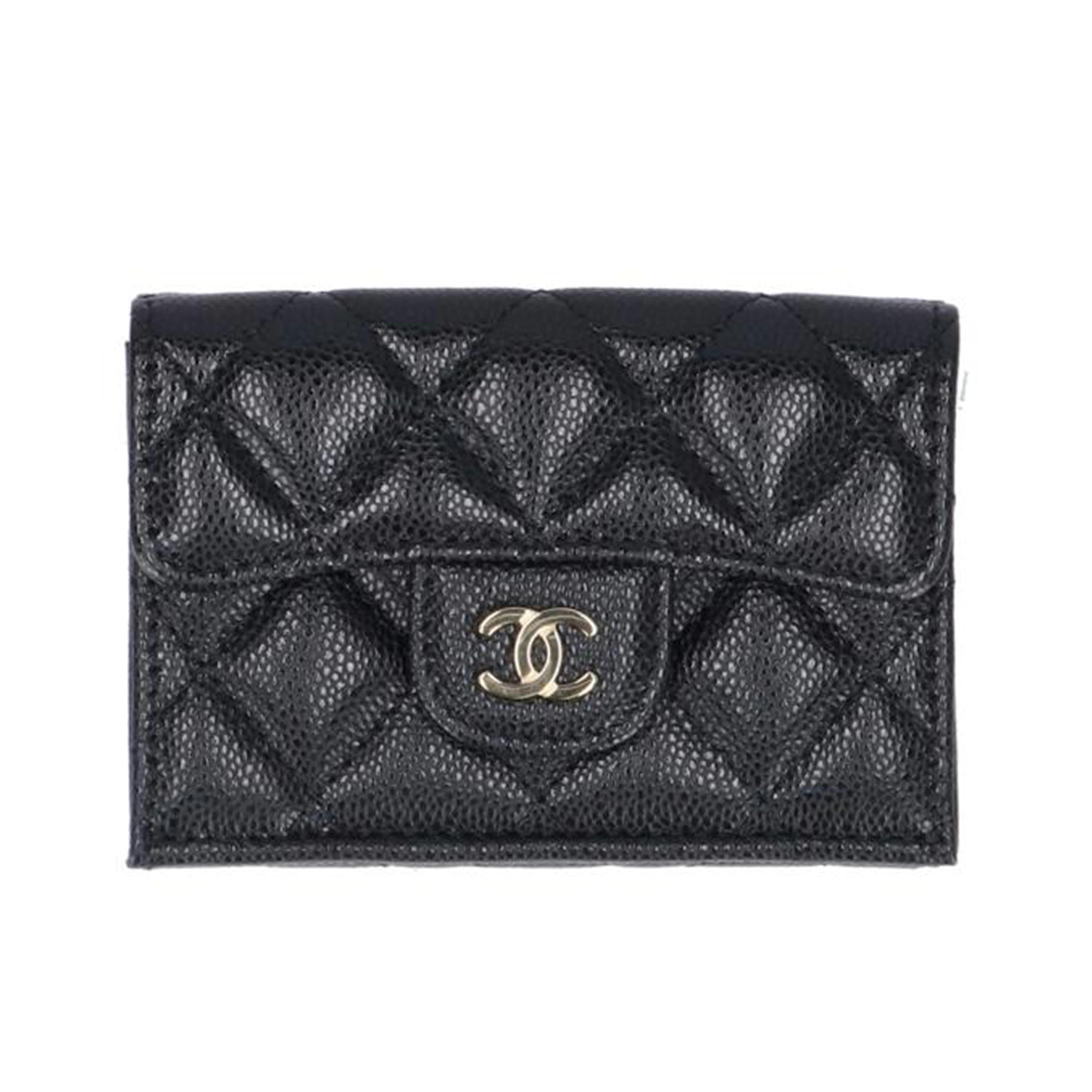 CHANEL シャネル/スモールフラップウォレット/キャビアスキン//AGL*****/Aランク/75