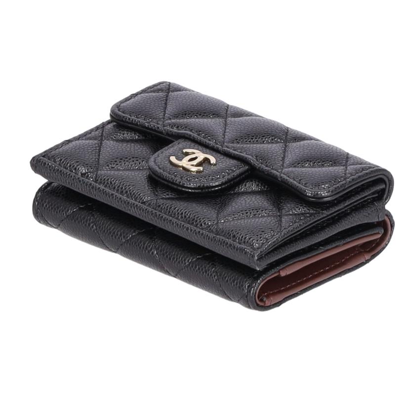 CHANEL シャネル/スモールフラップウォレット/キャビアスキン//AGL*****/Aランク/75