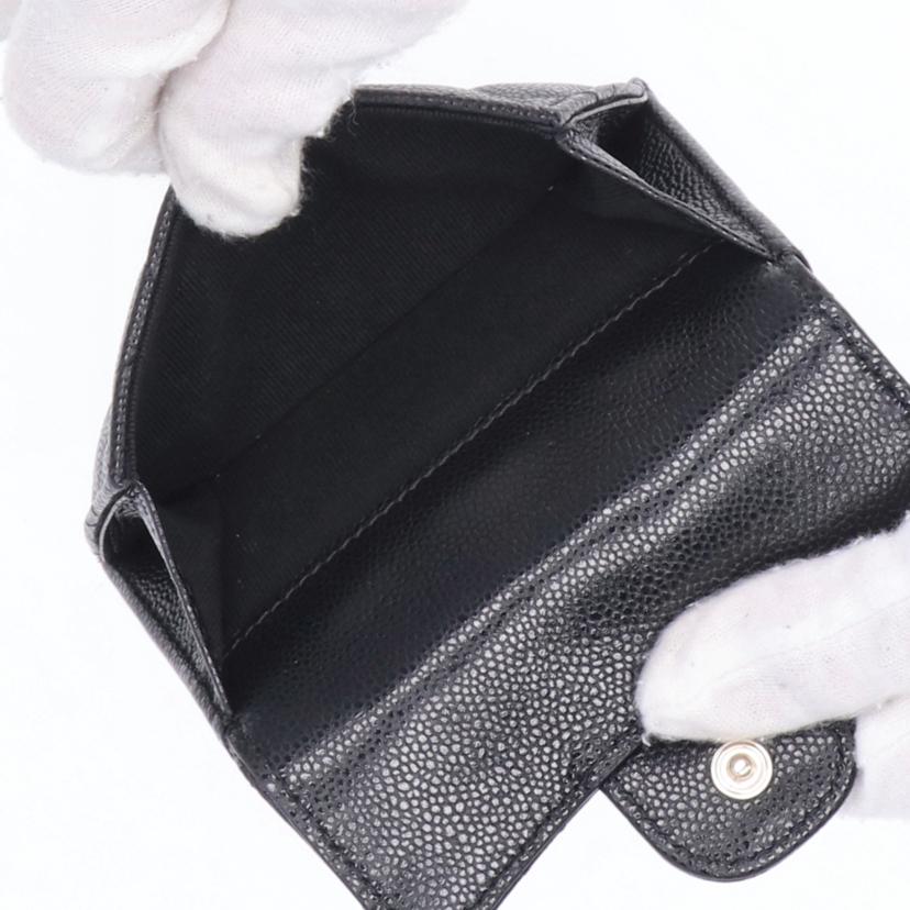 CHANEL シャネル/スモールフラップウォレット/キャビアスキン//AGL*****/Aランク/75