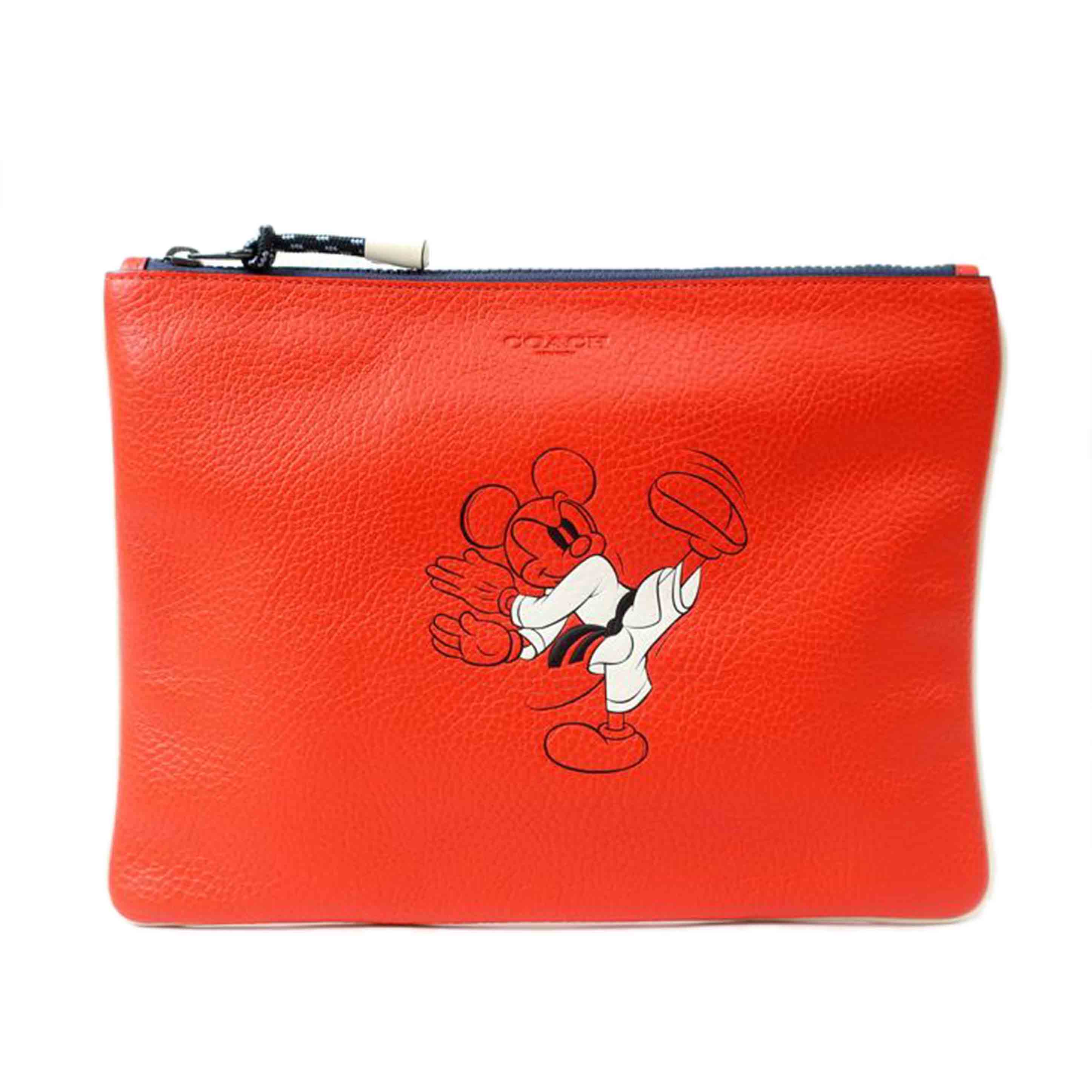 COACH コーチ/クラッチ セカンドバッグ 東京オリンピック ミッキー 空手 レッド/C2080-32069//Aランク/65