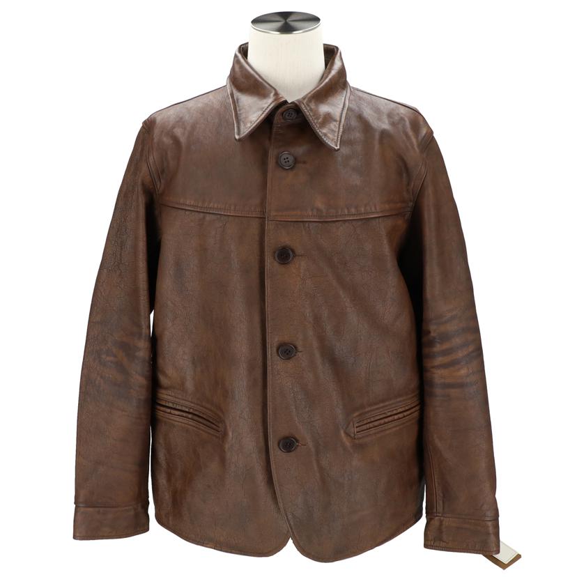 RALPH LAUTREN ラルフローレン/RRL LIMITED COLECTION レザーカーコート/782795185001//サイズ:M/SAランク/91