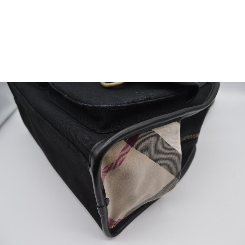 BURBERRY バーバリー/メガチェックポケットキャンバスレザートート//ABランク/89