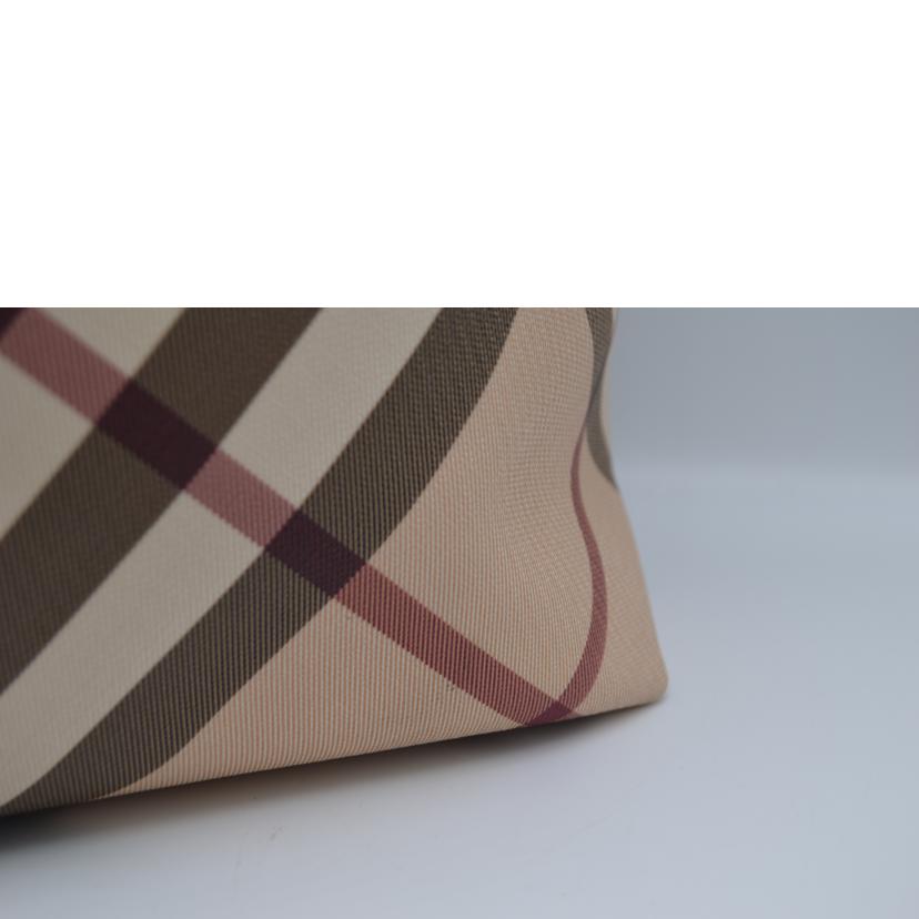 BURBERRY バーバリー/ノバチェックコーテッドパテントレザートート//ABランク/89