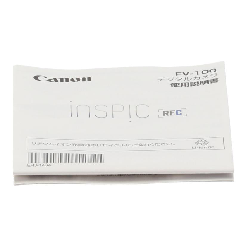 Canon キヤノン /デジタルカメラ/iNSPiC REC/FV-100//CCB220F01D93/ABランク/78
