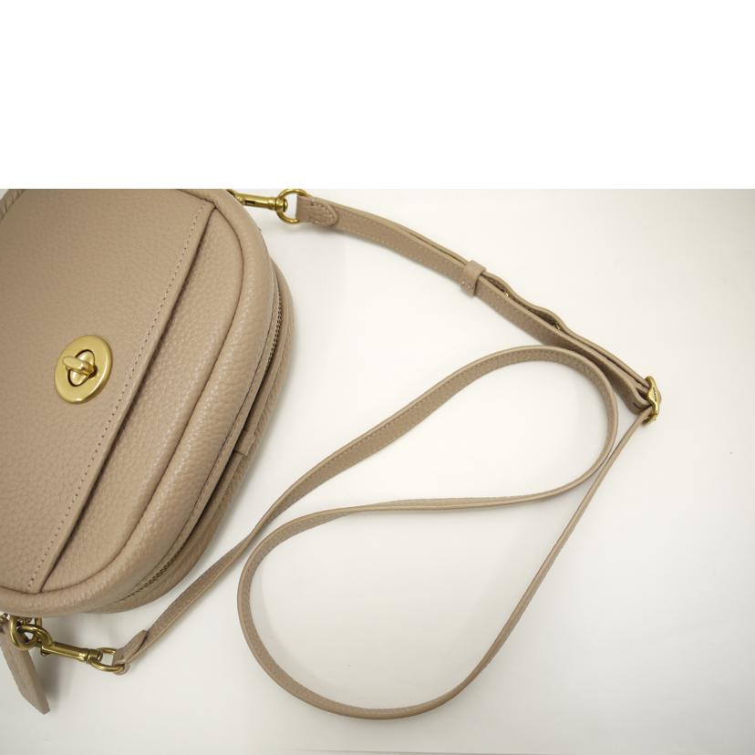 COACH コーチ/レザーカメラショルダー/ピンクベージュ系/C5809//D21**/SAランク/69