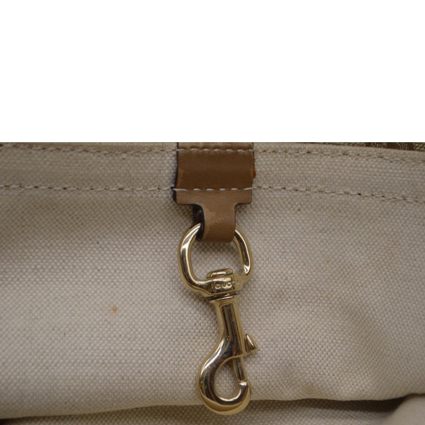 GUCCI グッチ/GGキャンバスレザートート/ベージュ/247209//493***/Bランク/89