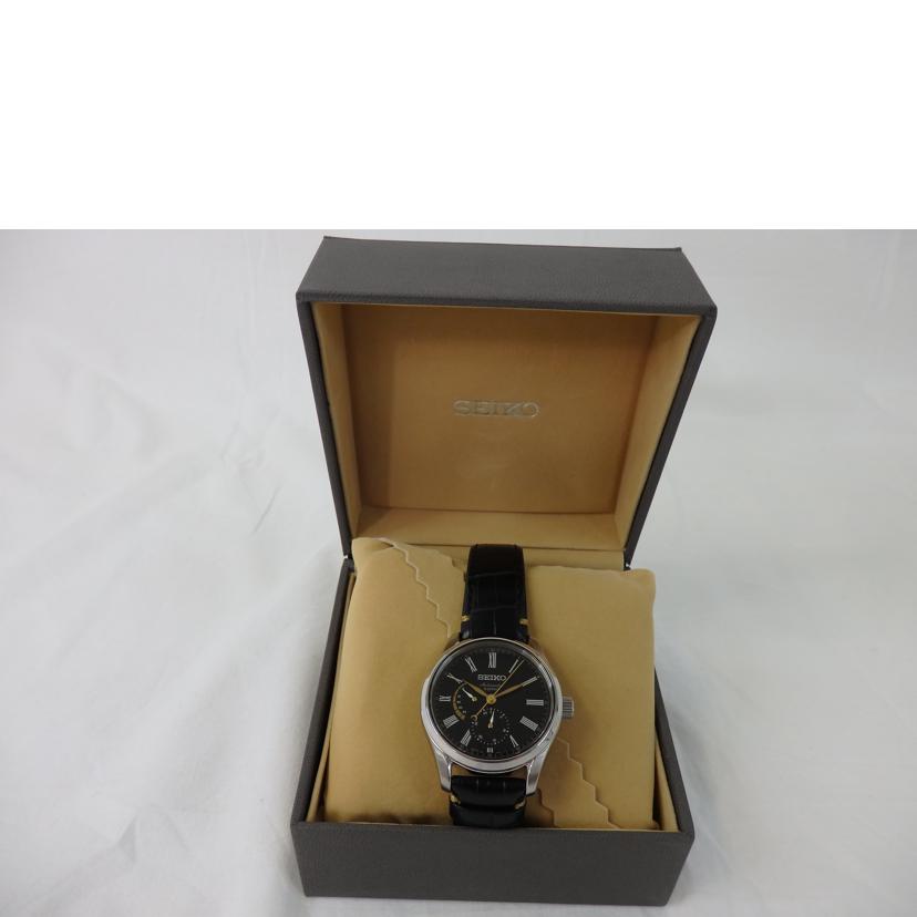 SEIKO セイコー/SEIKO/プレザージュ/パワーリザーブ/黒文字盤/6R27-00G1/SARW013//930***/Aランク/84