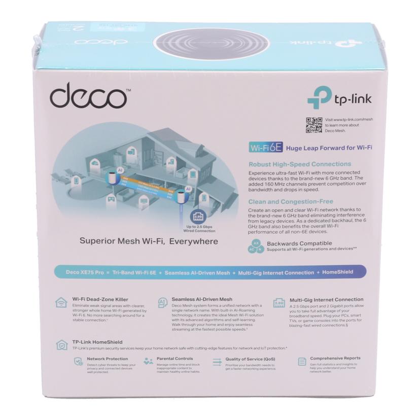 TP-Link TPリンク /無線ルーター Wi-Fi6E/Deco XE75 Pro AXE5400//2248043X00238/Sランク/05