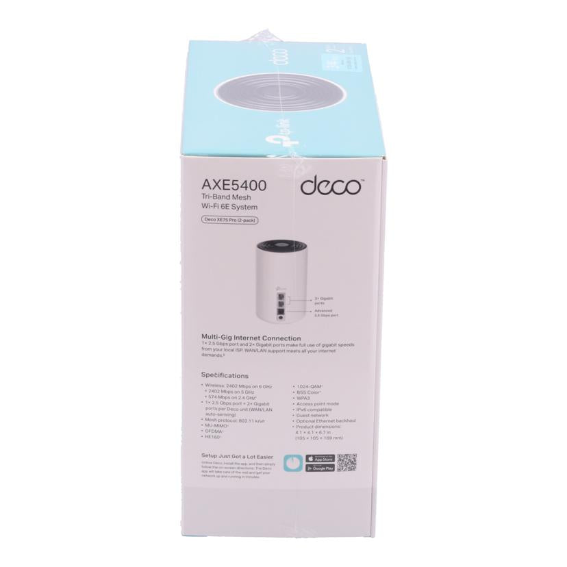 TP-Link TPリンク /無線ルーター Wi-Fi6E/Deco XE75 Pro AXE5400//2248043X00238/Sランク/05