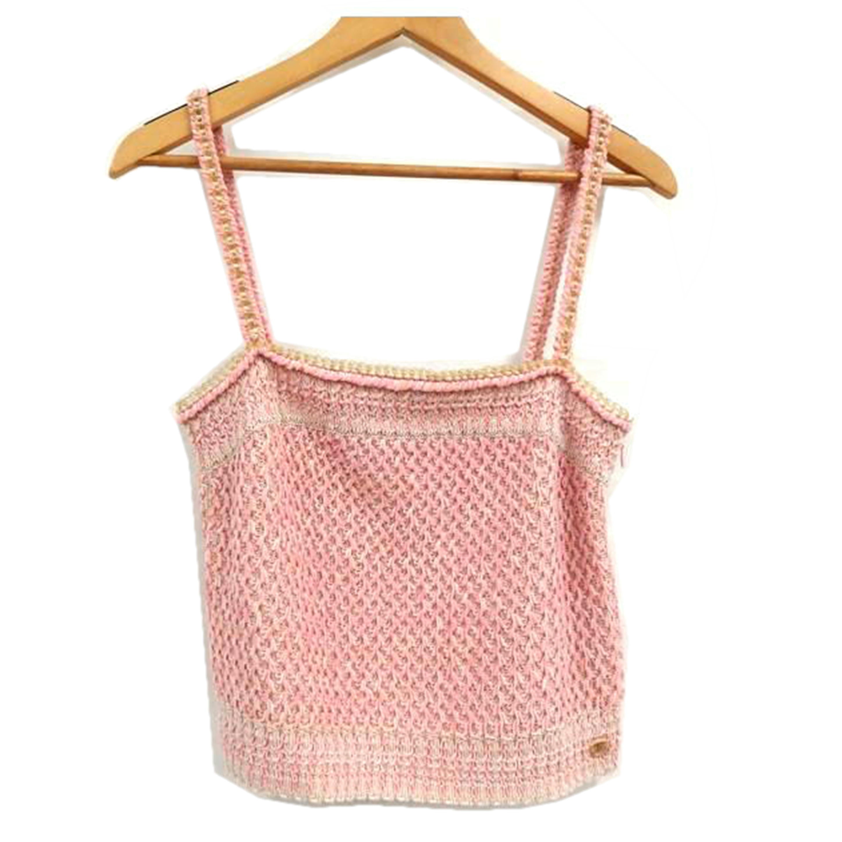 CHANEL シャネル/シャネルキャミトップス/ピンク/P56614K07388//Aランク/82