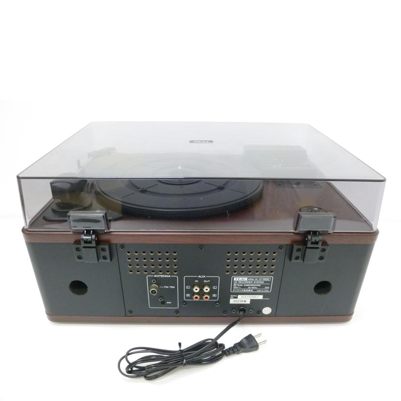 TEAC ティアック/ターンテーブル/カセット付CDレコーダー/LP-R520-N//2370567/ABランク/88