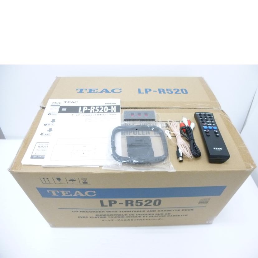 TEAC ティアック/ターンテーブル/カセット付CDレコーダー/LP-R520-N//2370567/ABランク/88