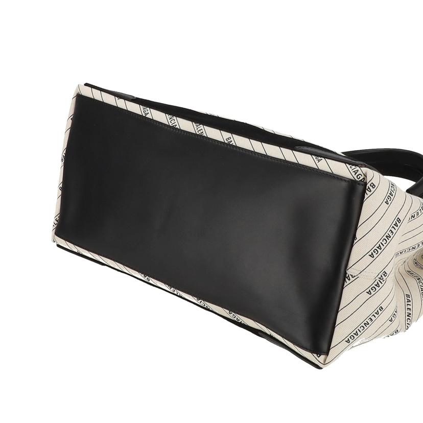 BALENCIAGA バレンシアガ/ネイビーカバスM/ストライプロゴ/339936・0210//Aランク/91