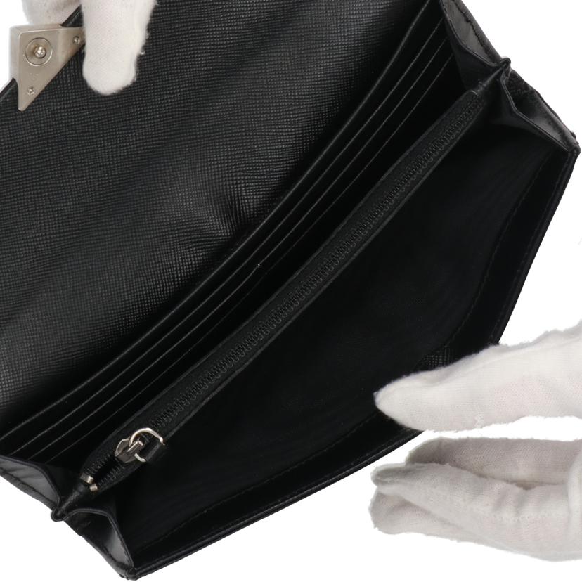 PRADA プラダ/トライアングルロゴ/フラップウォレット/1M1037//Aランク/91