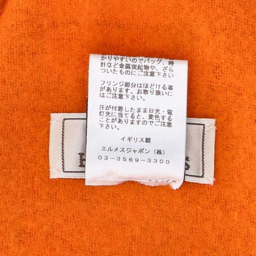 HERMES エルメス/HERMES/チェック柄カシミヤマフラー//ABランク/75