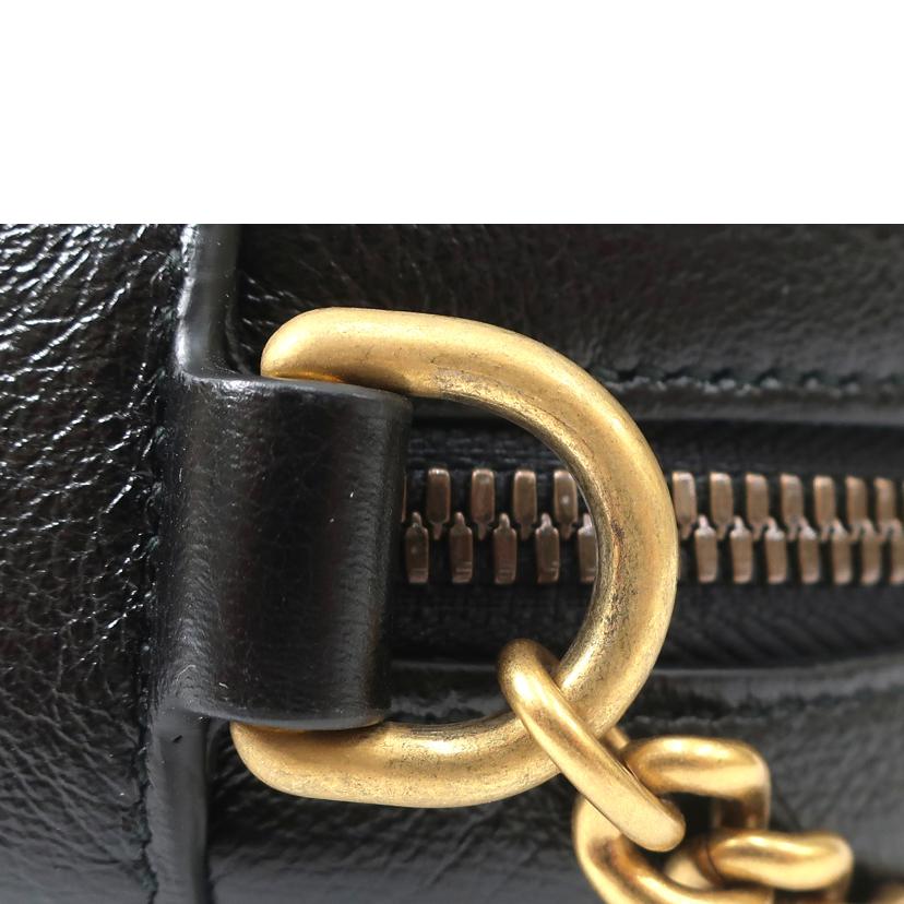 GUCCI グッチ/GGマーモントストライプ ショルダーバッグ ハート ブラック/550154//ABランク/65