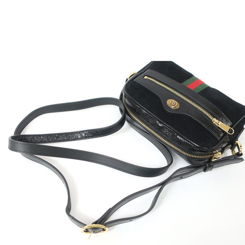 GUCCI グッチ/オフィディア ショルダーバッグ ミニ ブラック/517350//ABランク/65
