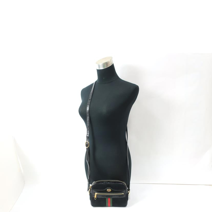 GUCCI グッチ/オフィディア ショルダーバッグ ミニ ブラック/517350//ABランク/65