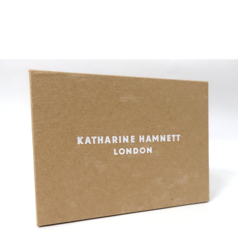 KATHARINE HAMNETT キャサリンハムネット/二つ折り財布 ダークブラウン//SAランク/65